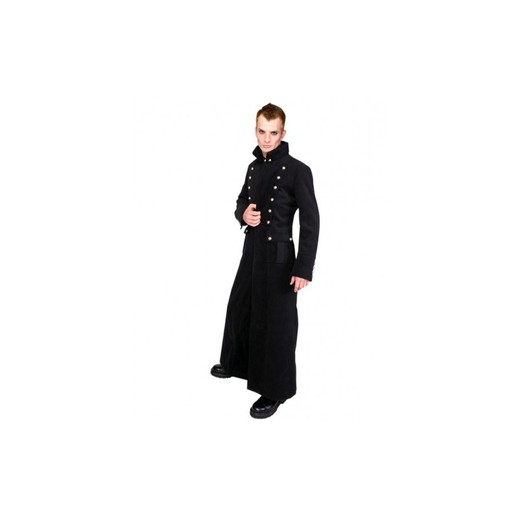 Abrigo Aderlass Admiral Long Coat Wool Black