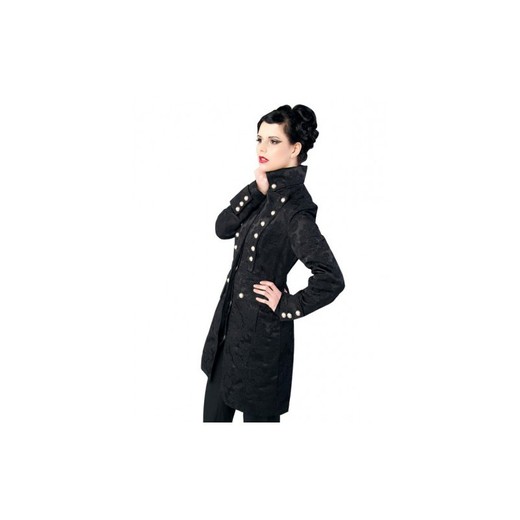 Abrigo Aderlass Ladys Corsair Coat Brocade Black
