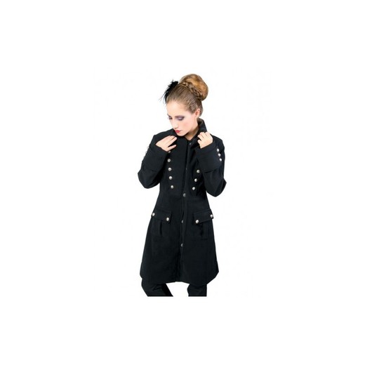 Abrigo Aderlass Ladys Corsair Coat Wool Black