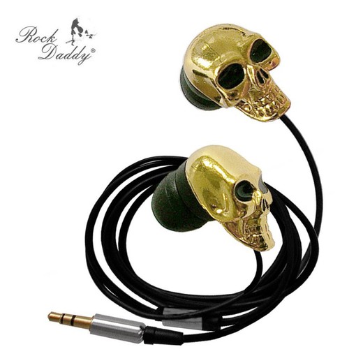 Skull Headphone Gold