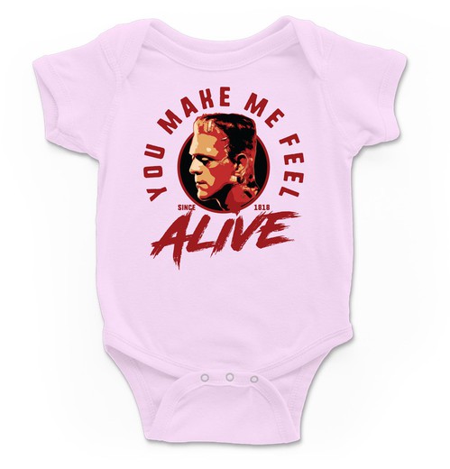 Body para bebé Alive en rosa