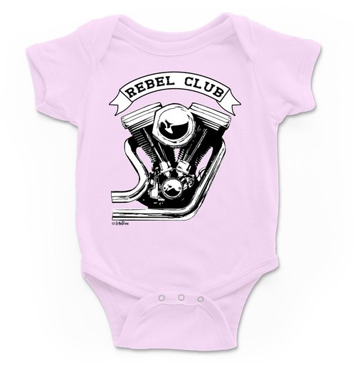 Body para bebé Rebel en rosa