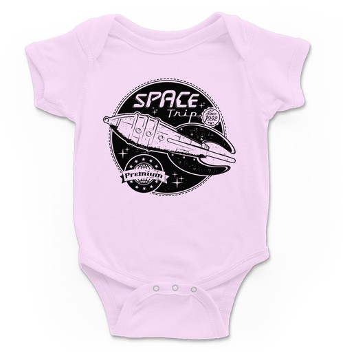 Body para bebé Space en rosa