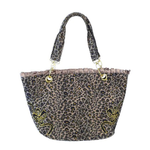 Bolso Marron Leopardo