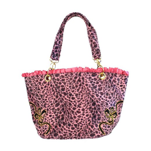 Borsa leopardata rosa