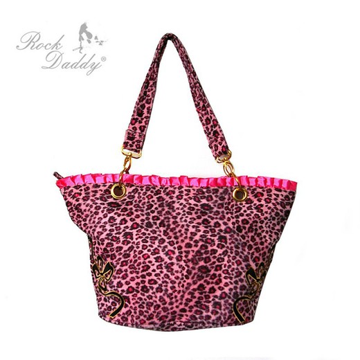 Rosa Leoparden-Tasche