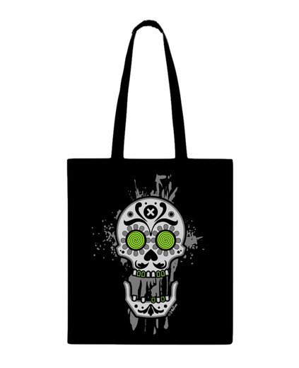 Bolso tipo tote bag  Calavera Psico