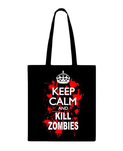 Bolso tipo tote bag  Zombies Keep the calm