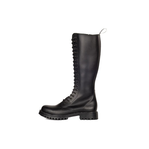 Stivali Mode Wichtig 20-Eye Classic Boots Zip Leather Black