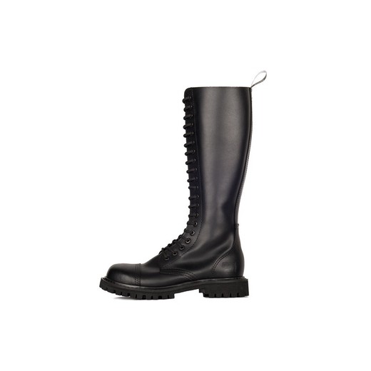 Boots Mode Wichtig 20-Eye Steel Boots Zip Leather Black