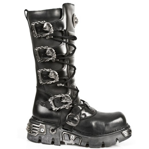 Boots New Rock 402 Itali Y Nomada Black, Orifício dos bocais do reator preto