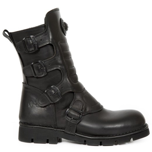 New Rock Boots M.373X-S6 Crust Black, Planing Black zonder (Military Oxide)