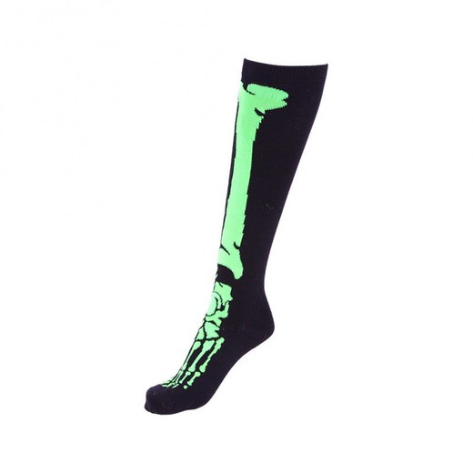 Long Green Bone Socks