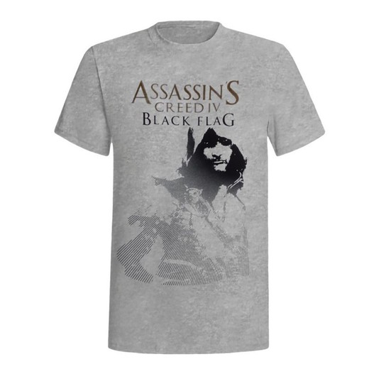 T-Shirt Assassin Blk Flag Gray