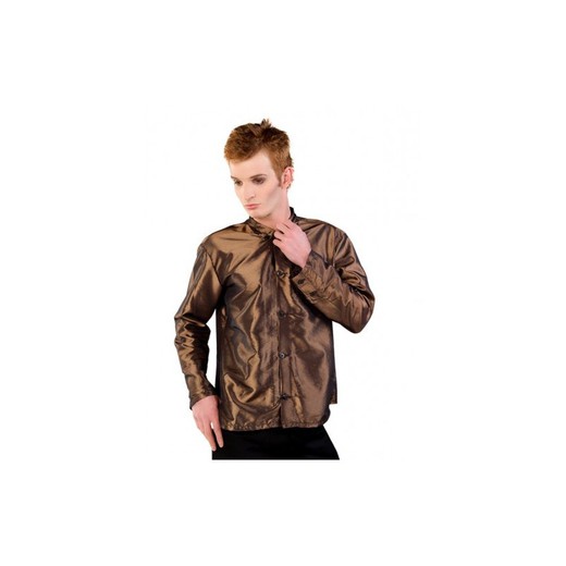 Camisa Mode Wichtig Classic Shirt 2-Tone Satin Gold