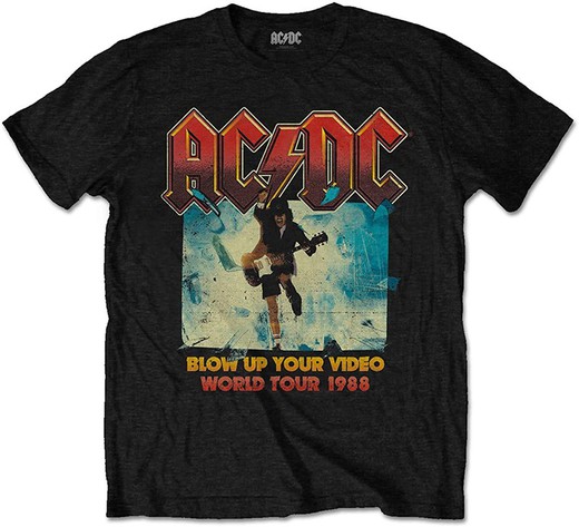 AC / DC T-shirt - Blaas je video op
