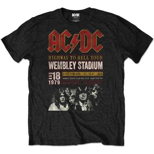 Camiseta AC/DC unisex: Wembley '79 (Eco-Friendly)