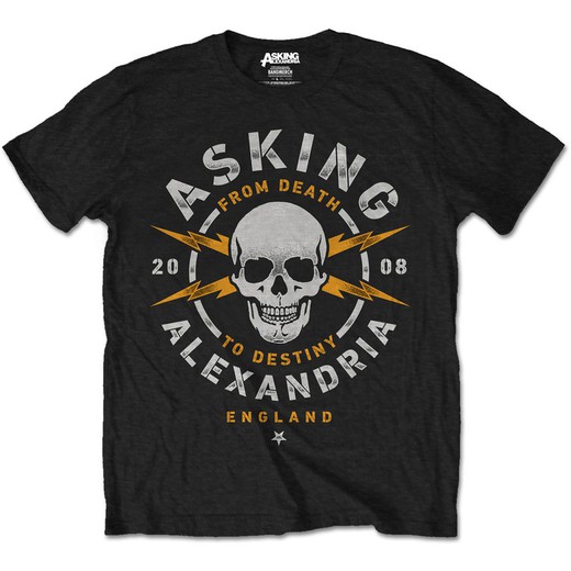 Camiseta Asking Alexandria unisex: Danger (Retail Pack)