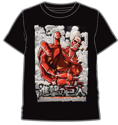 CAMISETA ATTACK ON TITAN COLOSAL BLACK