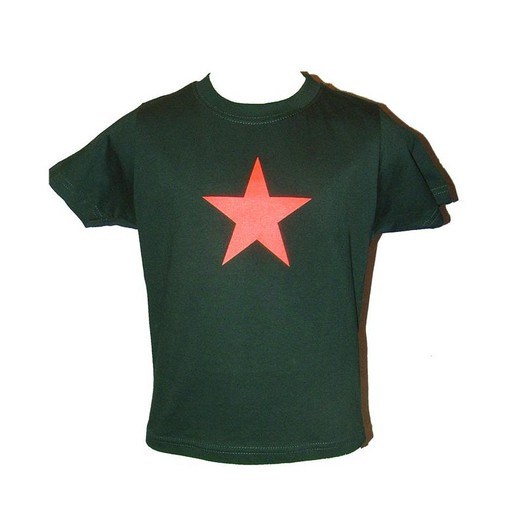 RED STAR BABY Black Baby-T-Shirt 