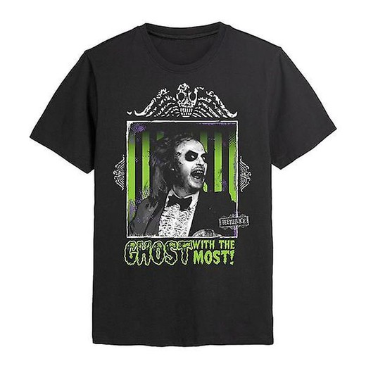CAMISETA BEETLEJUICE GHOST WITH THE MOST