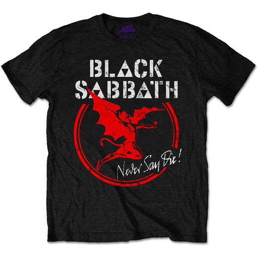 Camiseta Black Sabbath unisex: Archangel Never Say Die