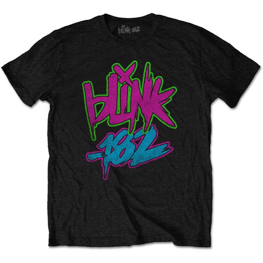 Camiseta Blink-182 unisex: Neon Logo