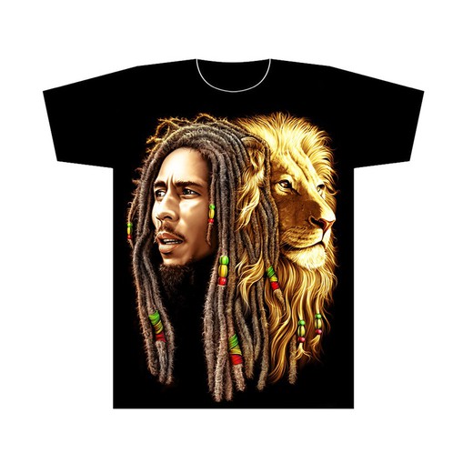 Bob Marley T-shirt.