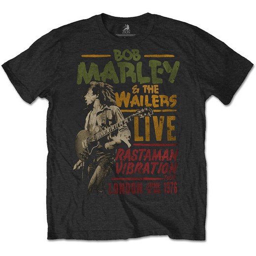 Camiseta Bob Marley unisex: Rastaman Vibration Tour 1976