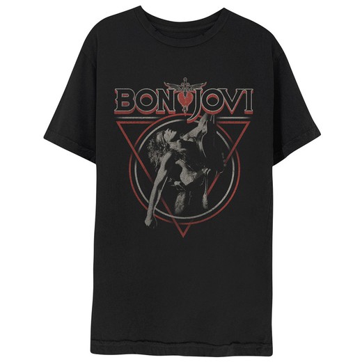 Camiseta Bon Jovi unisex: Triangle Overlap