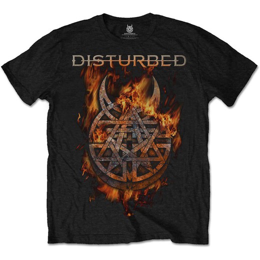 Camiseta Disturbed unisex: Burning Belief