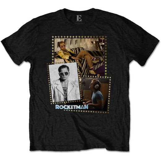 Camiseta Elton John unisex: Rocketman Montage