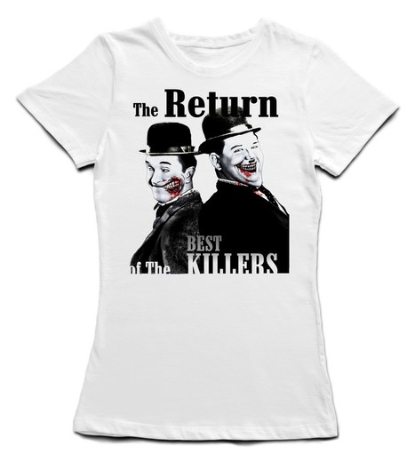 Camiseta entallada Best Killers en blanco