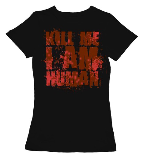 Camiseta entallada Zombie Kill me blood