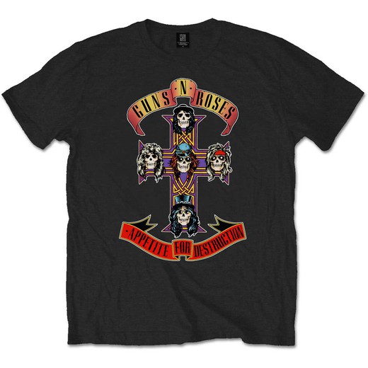 Camiseta Guns N' Roses unisex: Appetite for Destruction