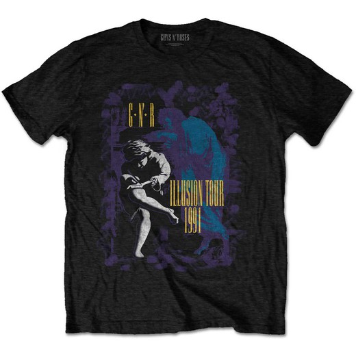 Camiseta Guns N' Roses unisex: Illusion Tour '91