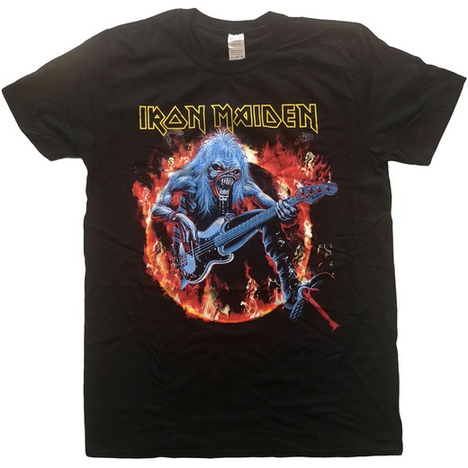 Camiseta Iron Maiden unisex: Fear Live Flames