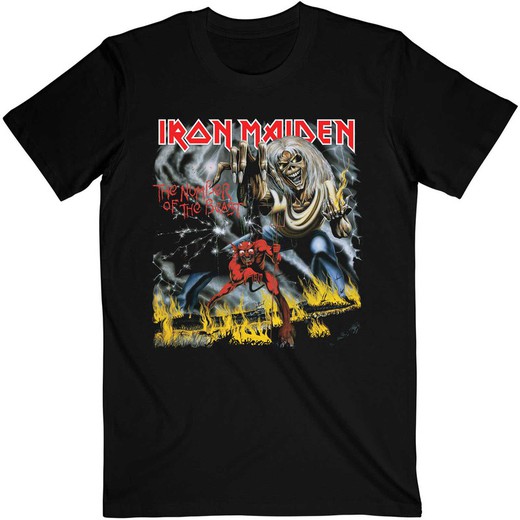 Camiseta Iron Maiden unisex: Number Of The Beast