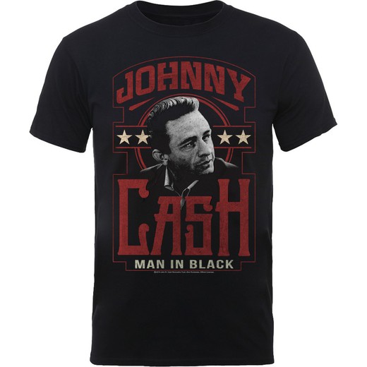 Camiseta Johnny Cash unisex: Man In Black