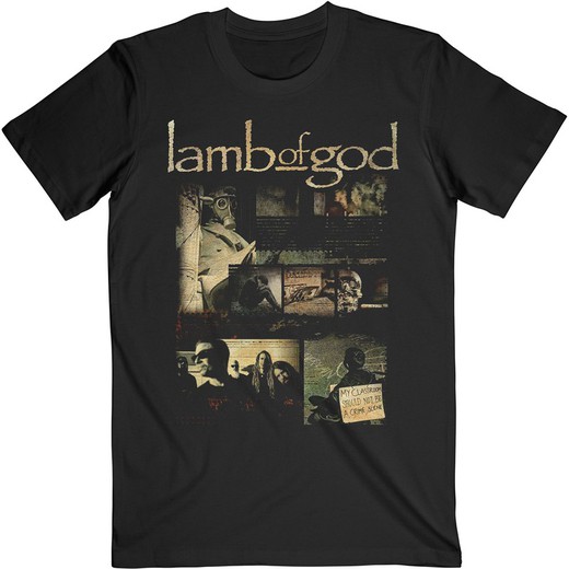 Camiseta Lamb Of God unisex: Album Collage