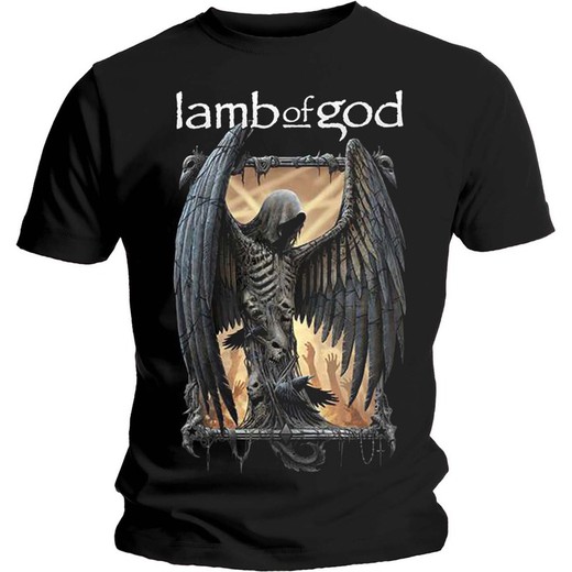 Camiseta Lamb Of God unisex: Winged Death