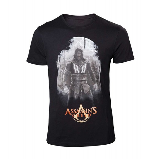 Camiseta de manga curta Assassin'S Creed - Aguilar em base preta