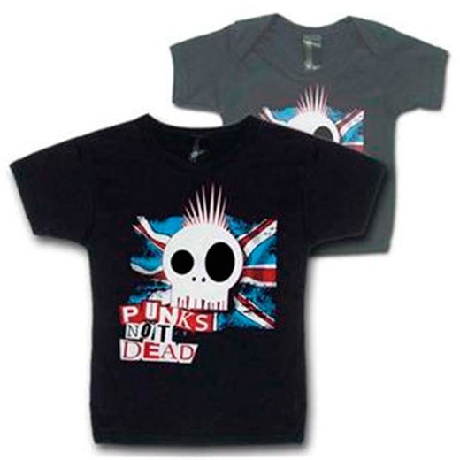 Baby Punk Not Dead T-shirt met korte mouwen