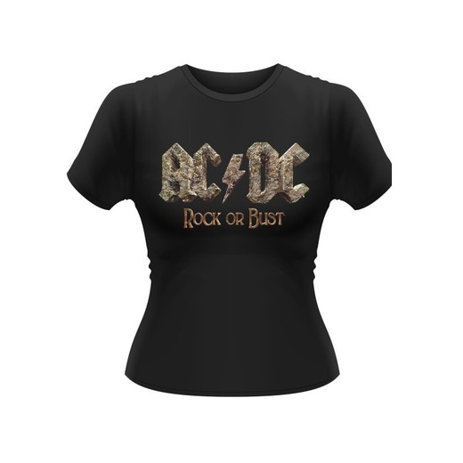 Camiseta feminina de manga curta AC / DC - Rock Or Bust