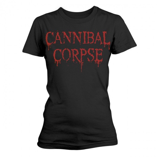 Camiseta feminina de manga curta cannibal Corpse - Dripping Logo