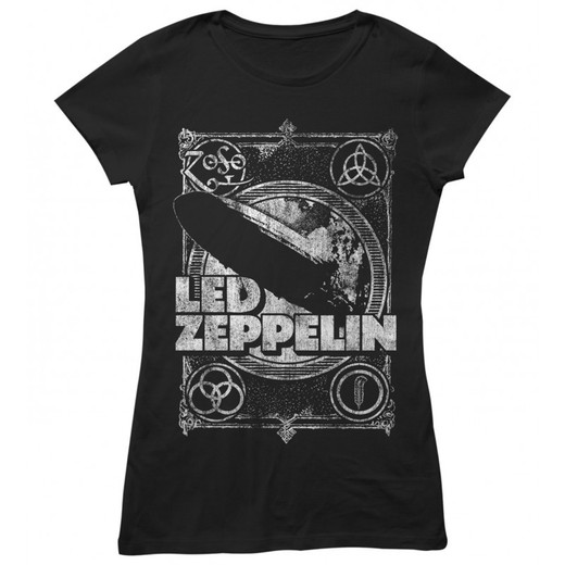 Camiseta feminina manga curta Led Zeppelin - Me chute