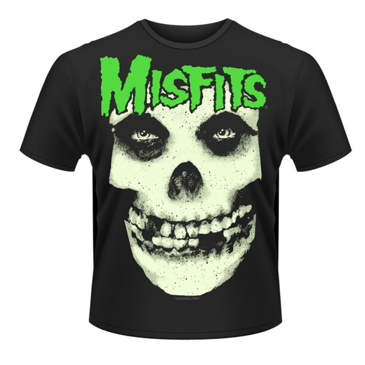 Camiseta de manga curta Misfits - Glow Jurek Skull