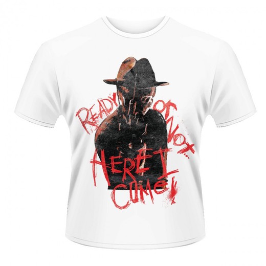 T-shirt manica corta Nightmare On Elm Street - Pronto o no