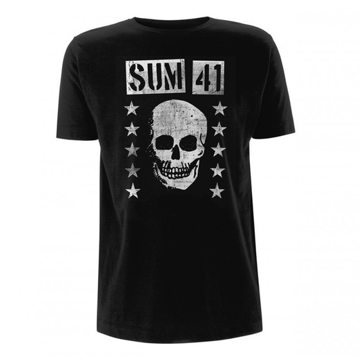 Sum 41 T-shirt met korte mouwen - grijnzende schedel