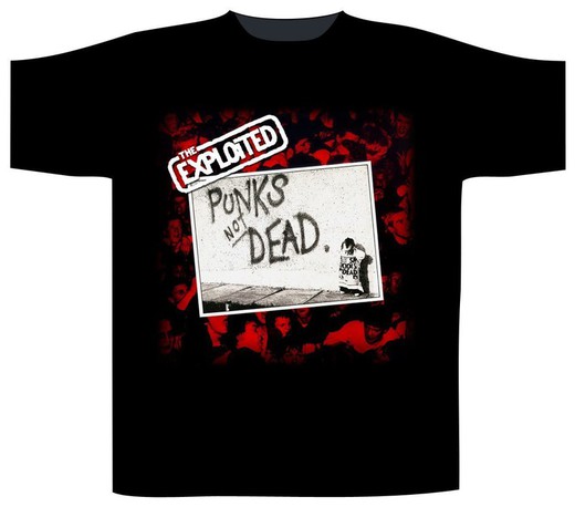 Camiseta Manga Corta The Exploited Punks Not Dead — Camden Shop